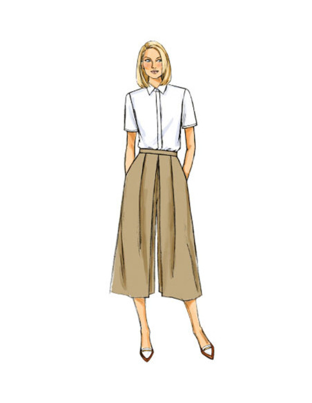 Culotte-Rock Schnittmuster - Butterick 6178