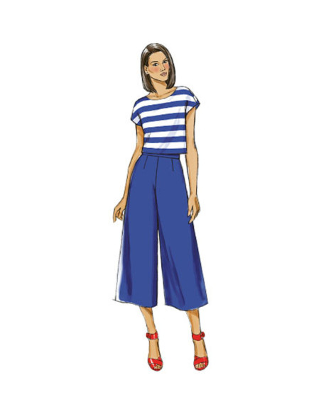 Culotte-Rock Schnittmuster - Butterick 6178