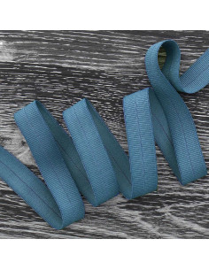 Vorgefaltetes elastisches Schrägband 20 mm breit - Jeansblau