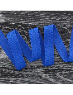 Vorgefaltetes elastisches Schrägband, 20 mm breit - Kobaltblau