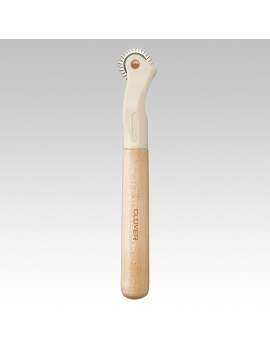 Gezahntes Markierungsrad mit Holzgriff Clover