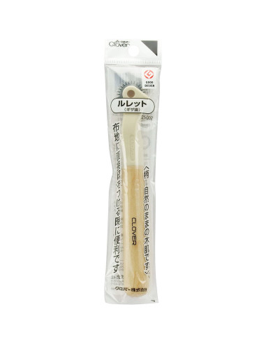 Gezahntes Markierungsrad mit Holzgriff Clover