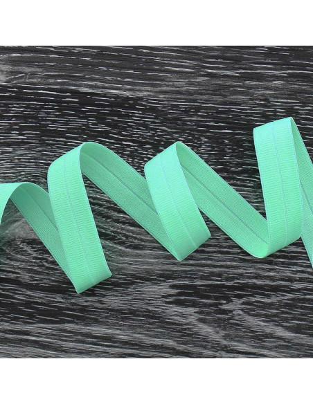 Vorgefaltetes elastisches Schrägband 20 mm breit - Mintgrün