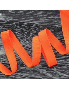 Vorgefaltetes elastisches Schrägband 20 mm breit - Orange