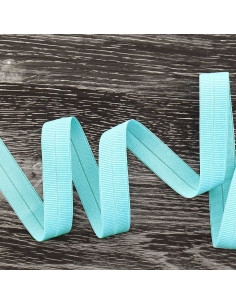 Vorgefaltetes elastisches Schrägband 20 mm breit - Babyblau