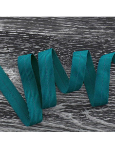 Vorgefaltetes elastisches Schrägband 20 mm breit - Petrolblau
