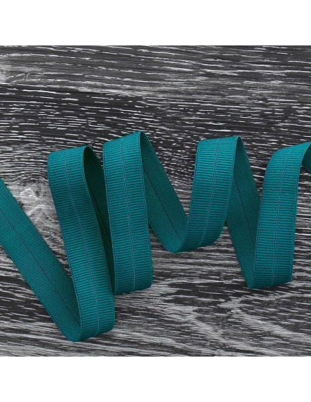Vorgefaltetes elastisches Schrägband 20 mm breit - Petrolblau