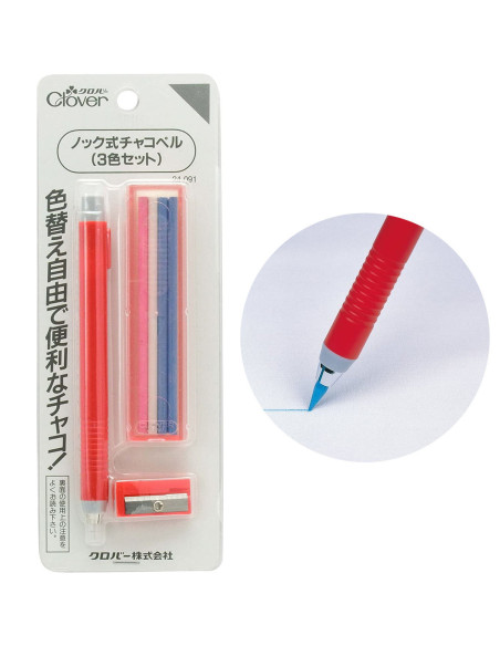 Kreidestift mit Minen, Kreiden und Anspitzer von Clover
