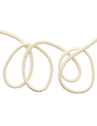 Einfarbiger Sweatshirt-Kordel - Creme