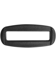 Schwarzer rechteckiger Kunststoffschieber 40 mm