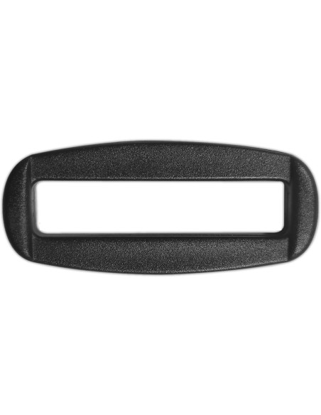 Schwarzer rechteckiger Kunststoffschieber 40 mm