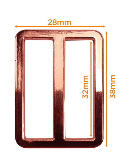 Premium-Metallschlaufe - Roségold 32 mm