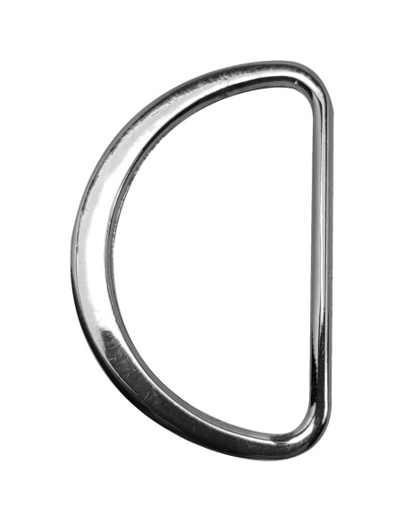 Halbrunder flacher geschweißter Ring 32 mm - Silber