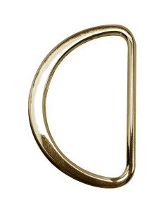 Halbrunder flacher geschweißter Ring 32 mm - Gelbgold
