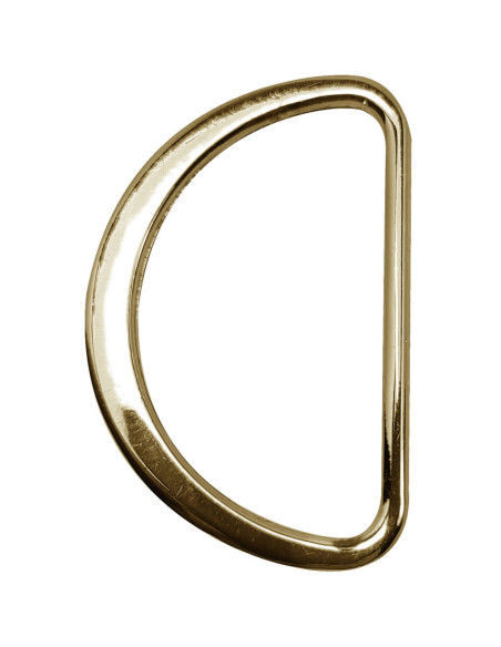 Halbrunder flacher geschweißter Ring 32 mm - Gelbgold