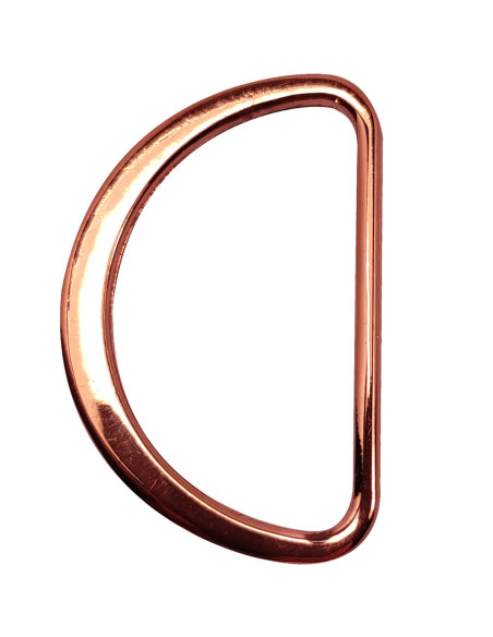 Halbrunder flacher geschweißter Ring 32 mm - Roségold