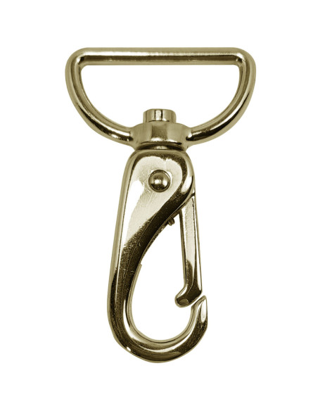 Premium-Metallkarabiner - Gelbgold 65 x 32 mm