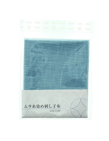 Sashiko-Stoffstück 50 cm x 55 cm - Himmelblau