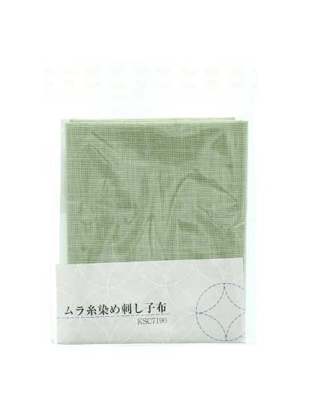 Sashiko-Stoffstück 50 cm x 55 cm - Mandel
