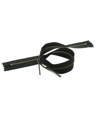 Metallreißverschluss für Taschen 40 cm - Schwarz und Bronze