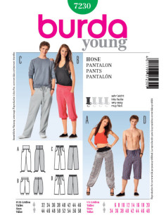 Hosenmuster - Burda 7230
