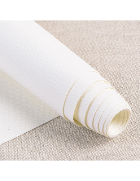 Karla-ähnlicher Stoffabschnitt 140 cm x 50 cm - Weiß