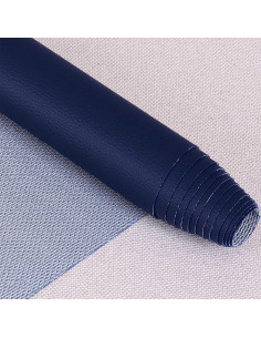 Karla-ähnlicher Stoffabschnitt 140 cm x 50 cm - Marineblau