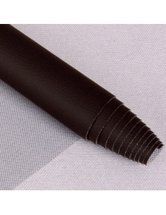 Karla-ähnlicher Stoffabschnitt 140 cm x 50 cm - Schokolade