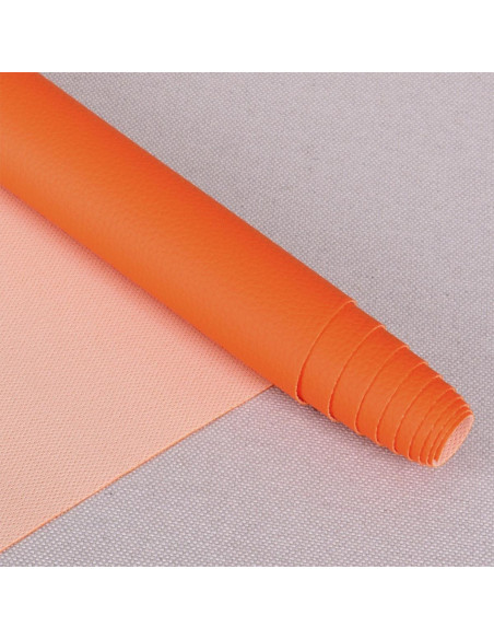 Karla-ähnlicher Stoffabschnitt 140 cm x 50 cm - Orange