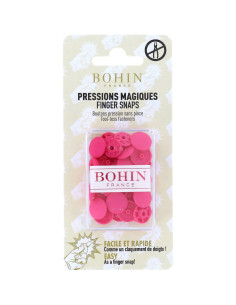Magische Druckknöpfe ohne Zange 13 mm - Fuchsia