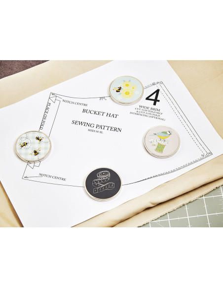Set mit 4 Gewichten für das Nähen - Margeriten