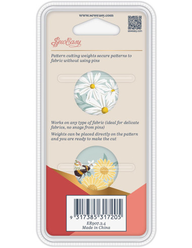 Set mit 2 Gewichten für das Nähen - Gänseblümchen