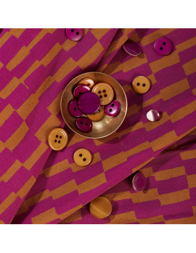 Viscose-Stoff Domino Dahlia - Atelier Brunette
