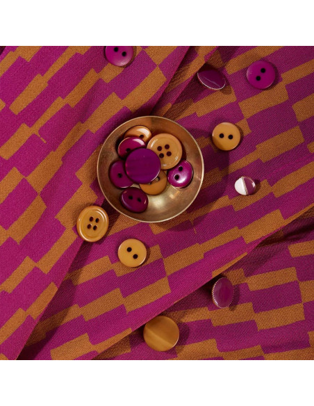Viscose-Stoff Domino Dahlia - Atelier Brunette