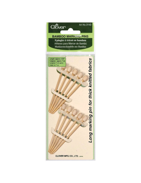 10 Stricknadeln aus Bambus