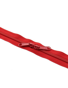 Nylon-Rücken-an-Rücken-Verschluss für Taschen 60 cm - Rot