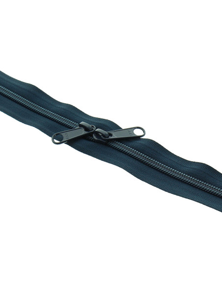 Rücken-an-Rücken-Nylonverschluss für Taschen 60 cm - Marineblau