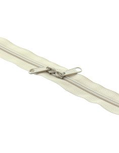 Nylon-Rücken-an-Rücken-Verschluss für Taschen 60 cm - Beige