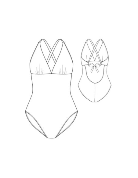Badeanzug-Schnittmuster - Mitternachtsbad - Lise Tailor
