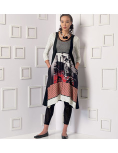 Oberteil, Kleid und Strumpfhosenmuster - Vogue 9108