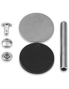 Satz von 25 hohlen Nieten 3-4 mm silber VARIO Creative Tool 2