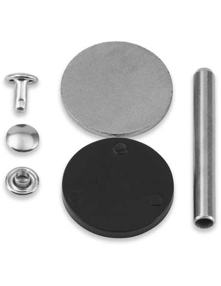 Satz von 25 hohlen Nieten 3-4 mm silber VARIO Creative Tool