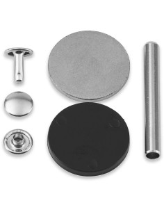 Set mit 20 hohlen Nieten 4-6 mm silber VARIO Creative Tool 2