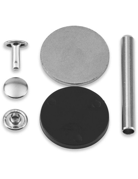 Set mit 20 hohlen Nieten 4-6 mm silber VARIO Creative Tool