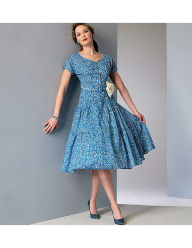 Kleid- und Gürtelmuster - Vogue 9106