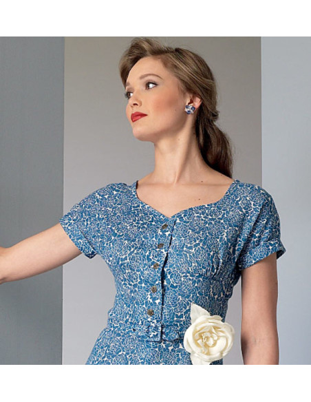 Kleid- und Gürtelmuster - Vogue 9106