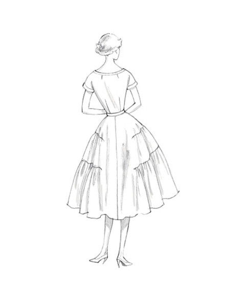 Kleid- und Gürtelmuster - Vogue 9106