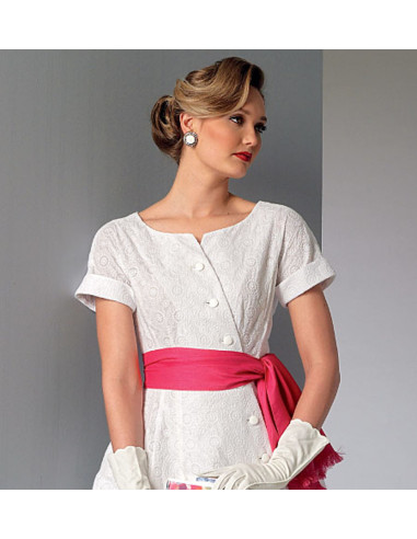 Kleid- und Gürtelmuster - Vogue 9105