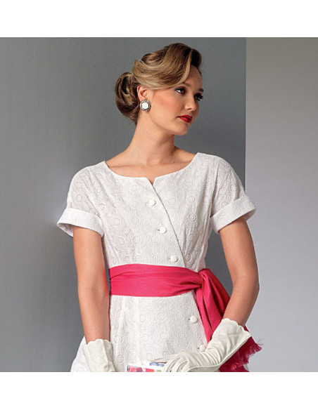 Kleid- und Gürtelmuster - Vogue 9105