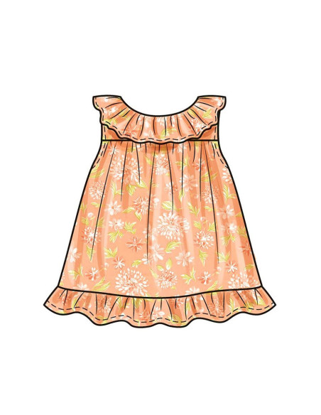 Oberteil, Höschen und Hut Schnittmuster - Butterick 6935